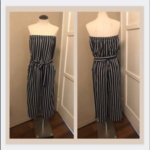 Ambiance Strapless Striped Jumpsuit